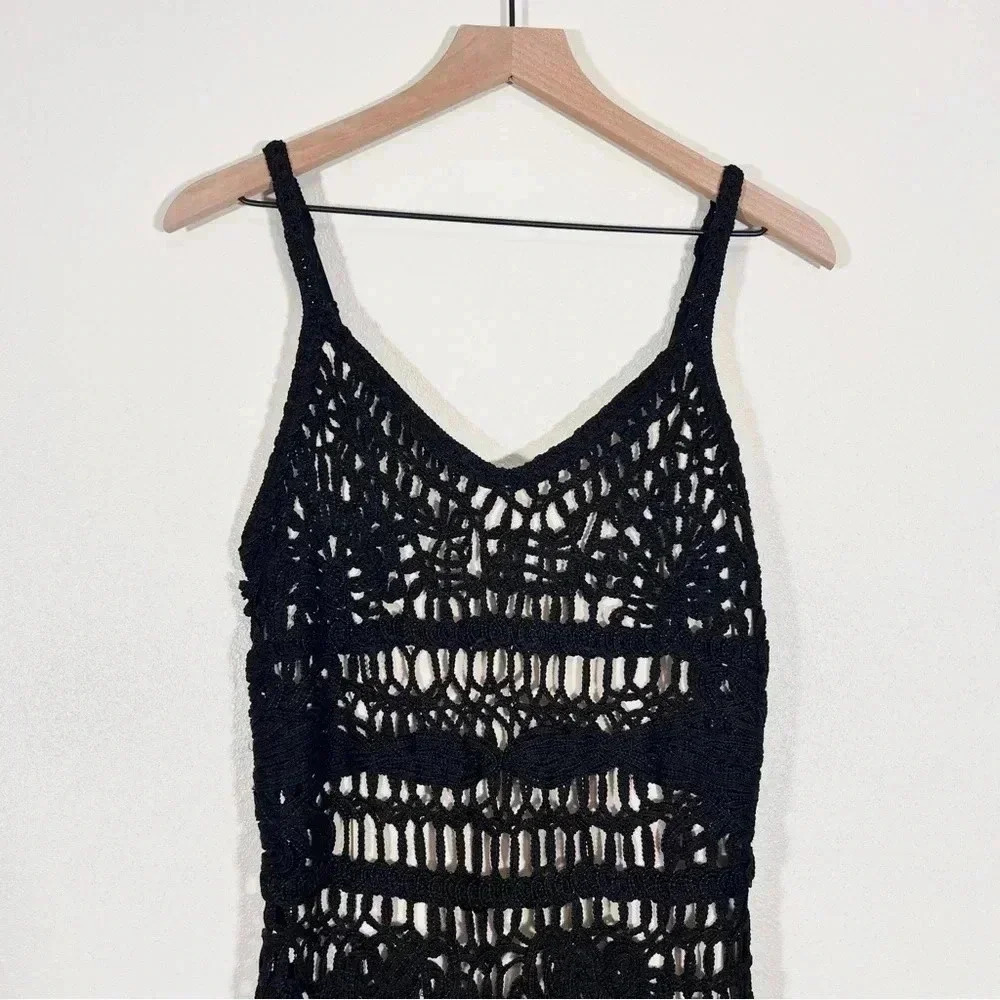 Dolce Cabo Black Crochet Dress - Picture 4 of 8
